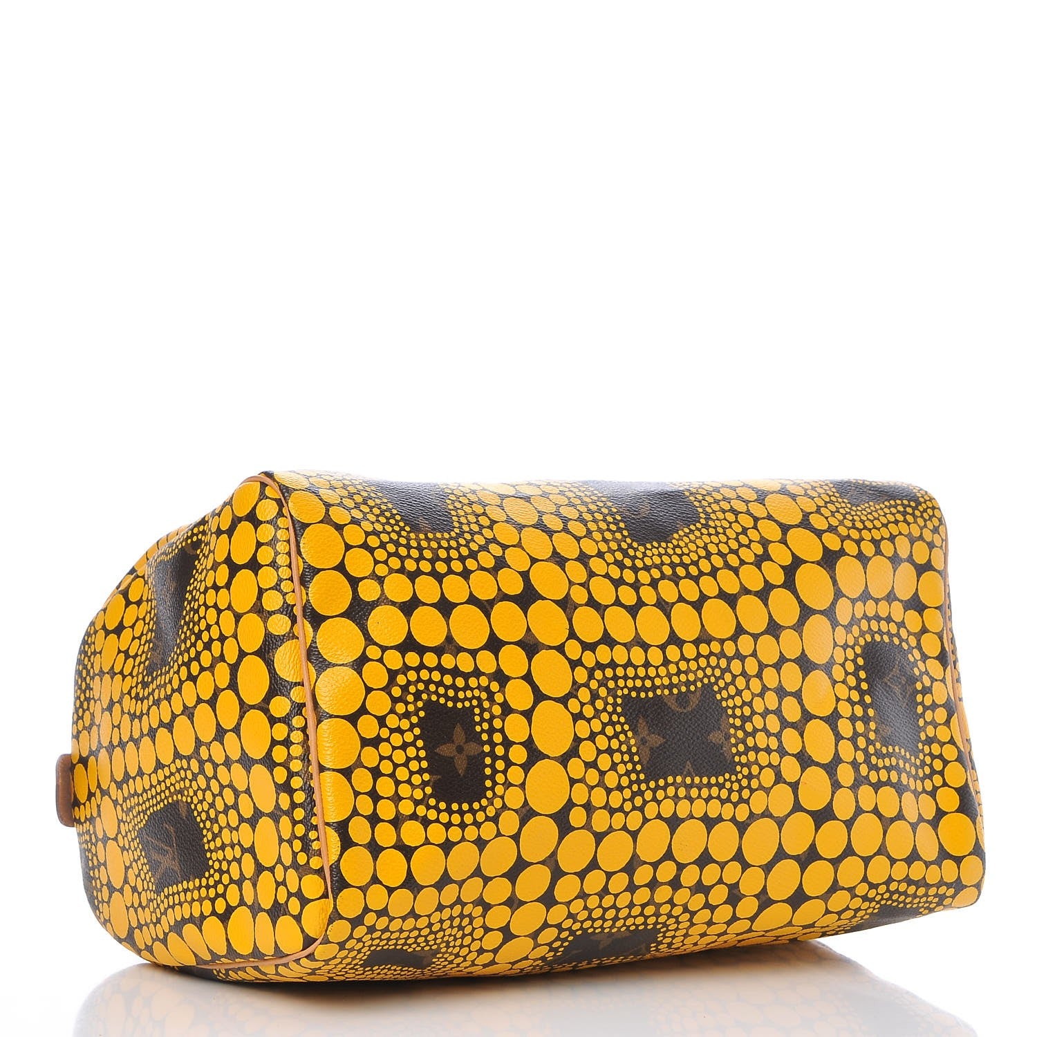 Louis Vuitton Monogram Kusama Town Speedy 30 Yellow 4 of 7