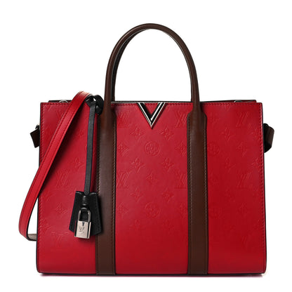 Louis Vuitton Monogram Cuir Plume Very Tote MM Rubis Noisette 1 of 8