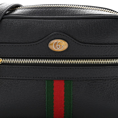 Gucci Calfskin Web Mini Ophidia Shoulder Bag Black 8 of 10