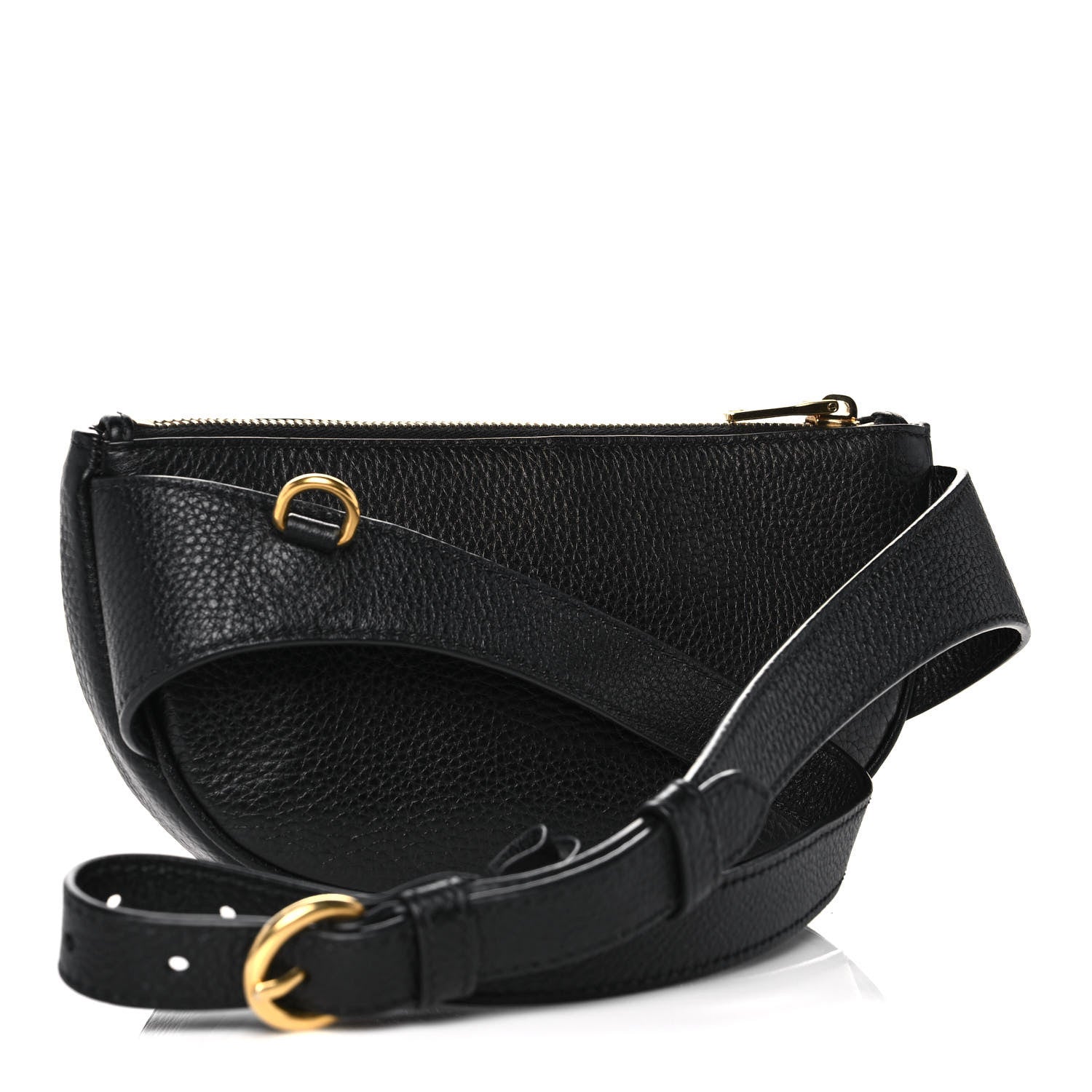 Prada Vitello Daino Small Belt Bag Black 2 of 12