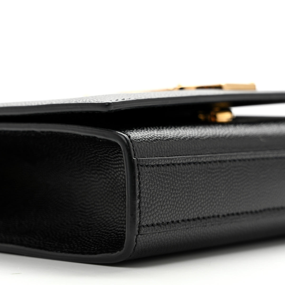 Saint Laurent Grain De Poudre Small Monogram Kate Satchel Black 9 of 10