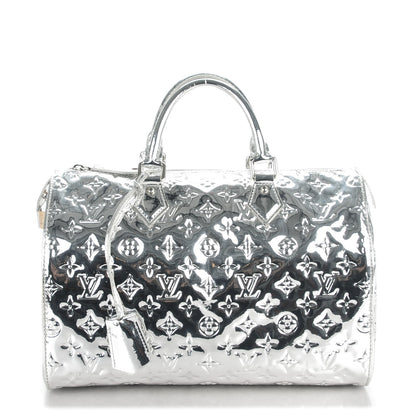 Louis Vuitton Monogram Miroir Speedy 30 Silver 1 of 7
