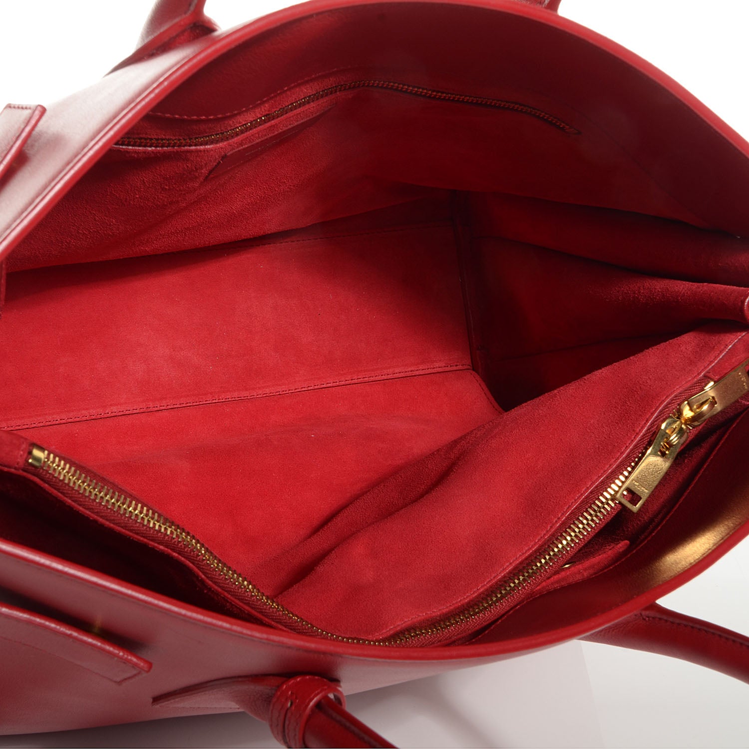 Saint Laurent Smooth Calfskin Large Sac De Jour Rouge 5 of 8