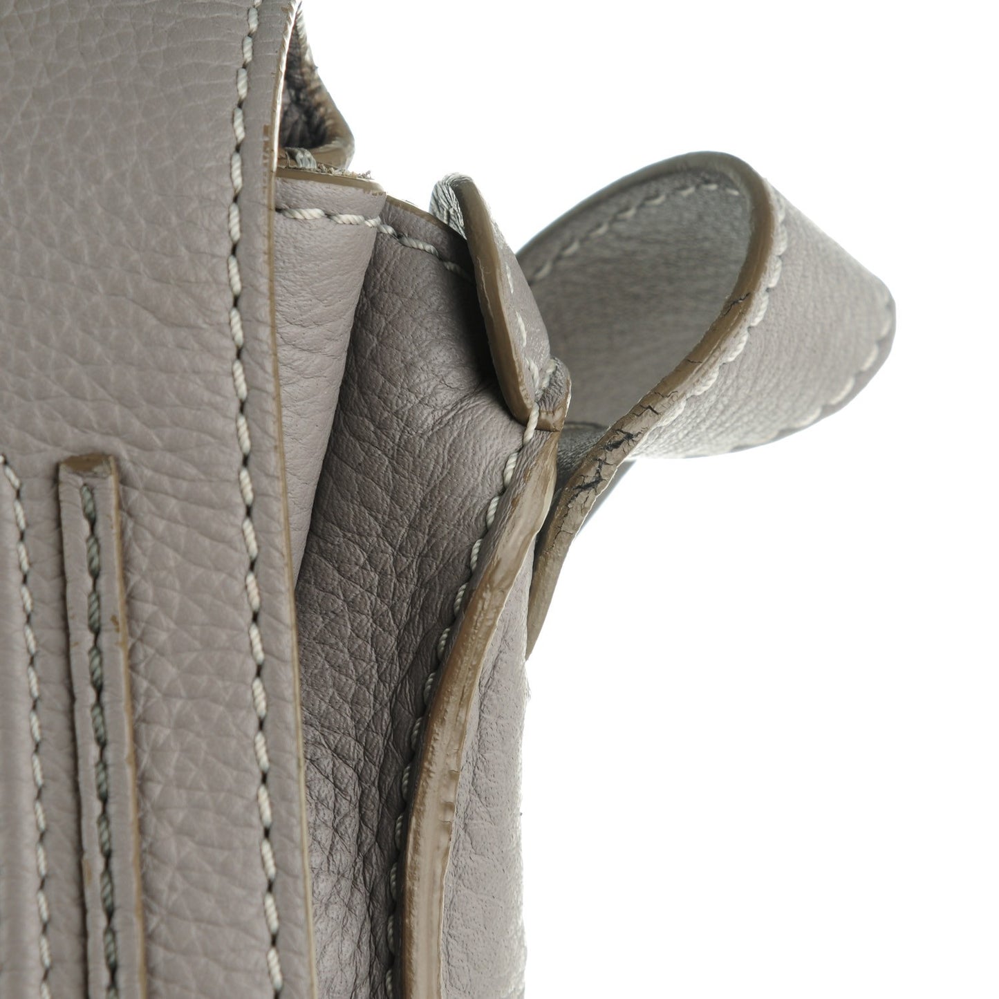 Calfskin Marcie Top Handle Bag Cashmere Grey