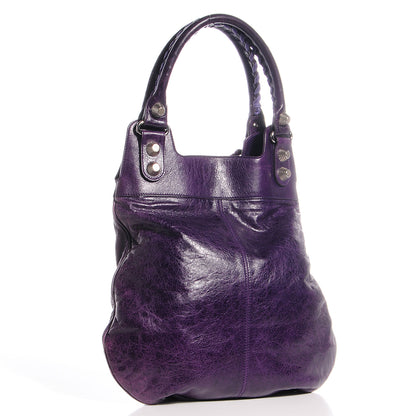 Balenciaga Agneau Giant 21 Silver Hardware Slim Hobo Sapphire 3 of 9