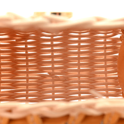 Jacquemus Smooth Calfskin Wicker Le Chiquito Yellow 5 of 10