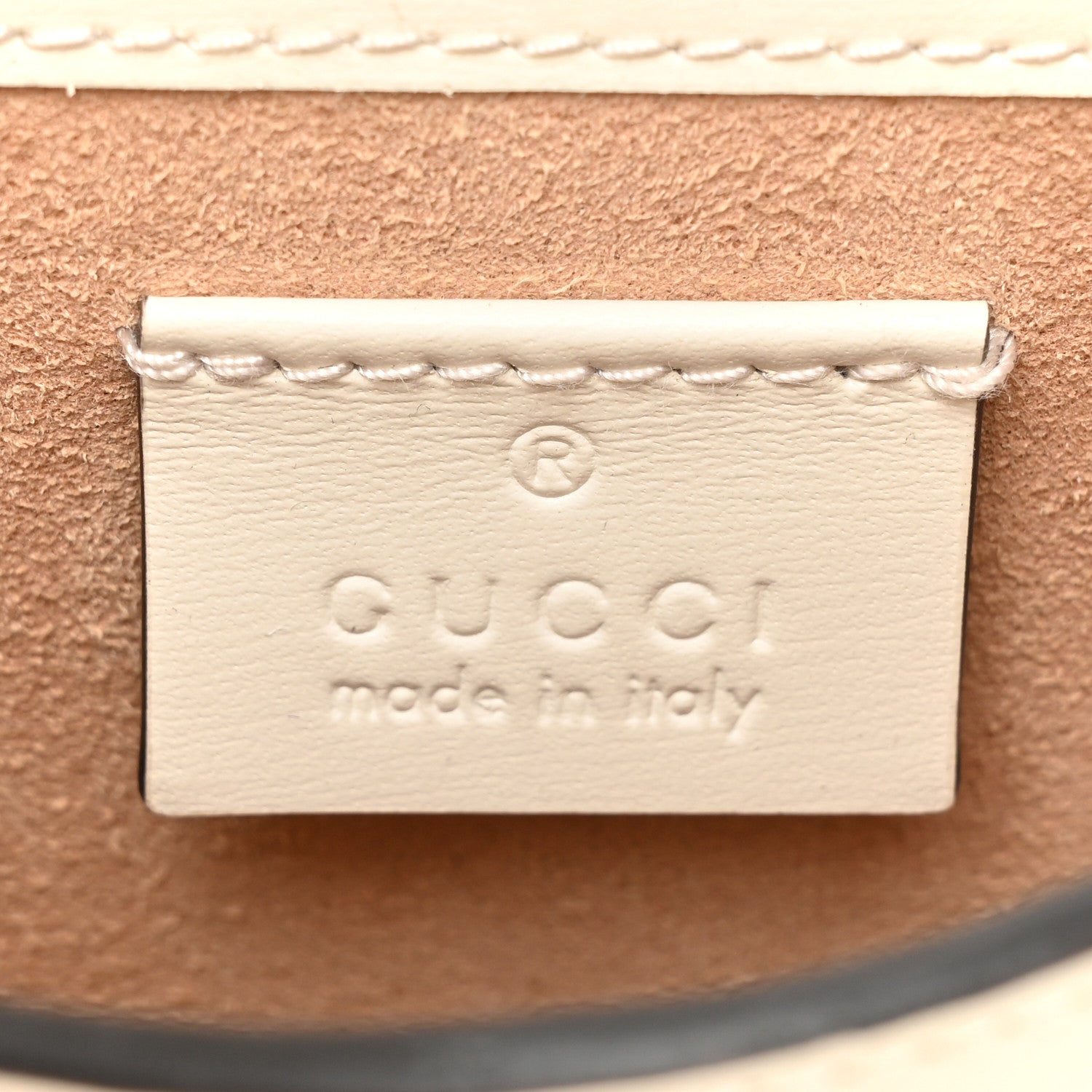 Gucci Boarded Plutone Calfskin Mini Horsebit 1955 Crossbody Bag Mystic White 6 of 9