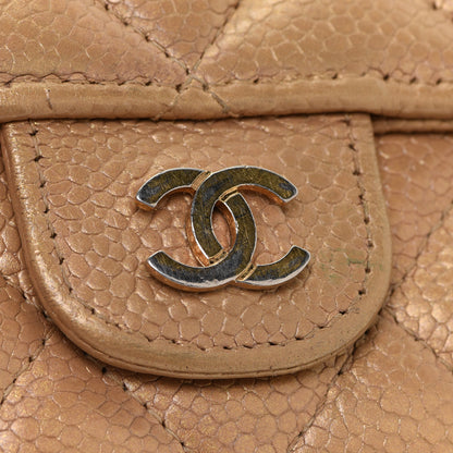 Chanel Pearly Caviar Quilted Small Flap Wallet Gold 15 of 15