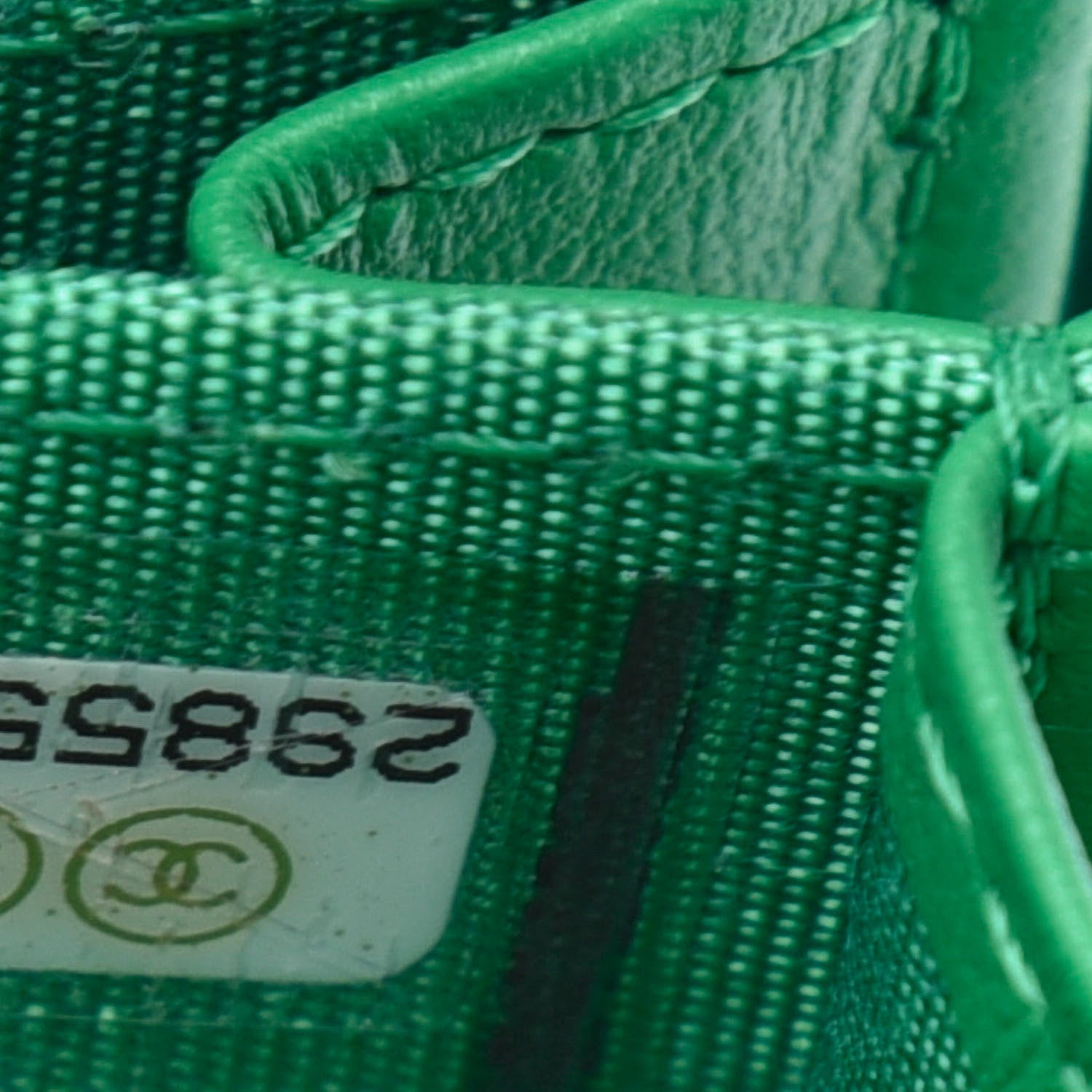 Chanel Caviar Quilted Boy Zip Around Coin Purse Wallet Green 7 of 8