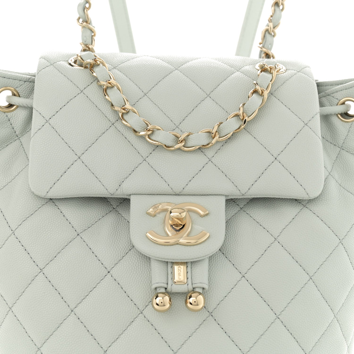 Chanel Caviar Quilted Mini Urban Spirit Backpack Light Blue 8 of 11