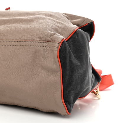 Givenchy Sugar Goatskin Large Tri-Color Pandora Taupe Black Orange 9 of 10