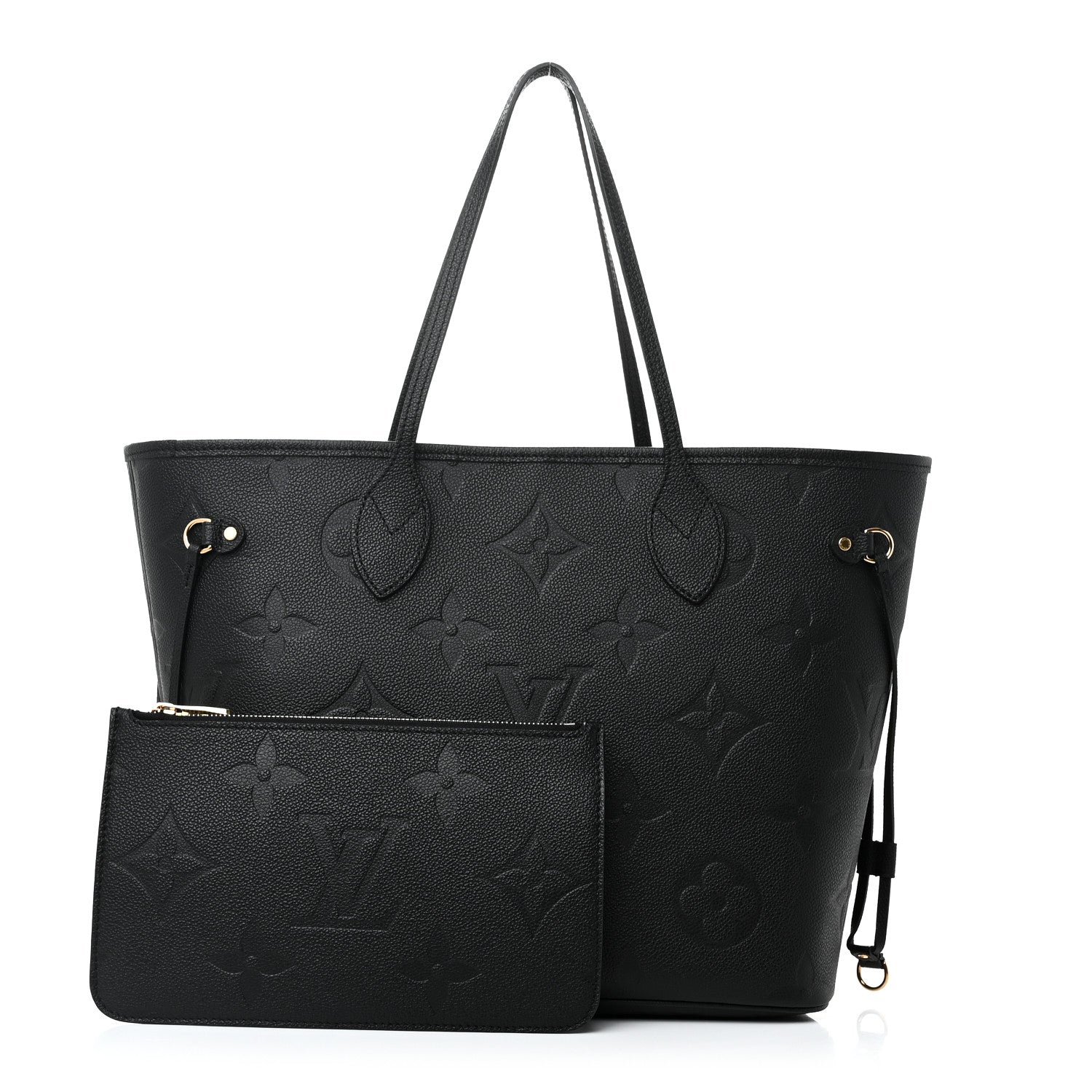 Louis Vuitton Empreinte Monogram Giant Neverfull MM Black 3 of 10