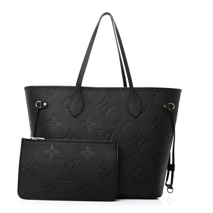 Louis Vuitton Empreinte Monogram Giant Neverfull MM Black 3 of 10