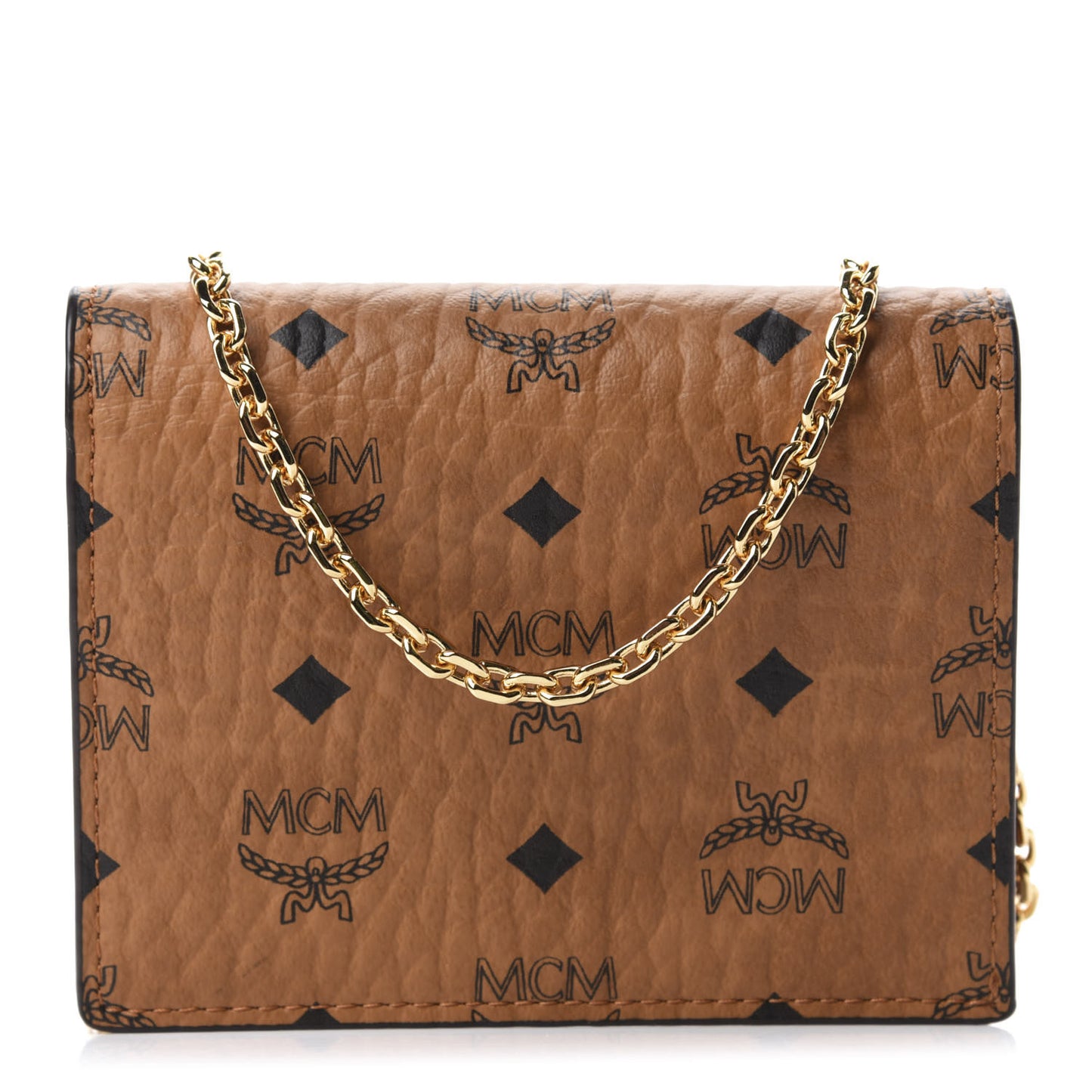 Visetos Original Mini Chain Wallet Cognac