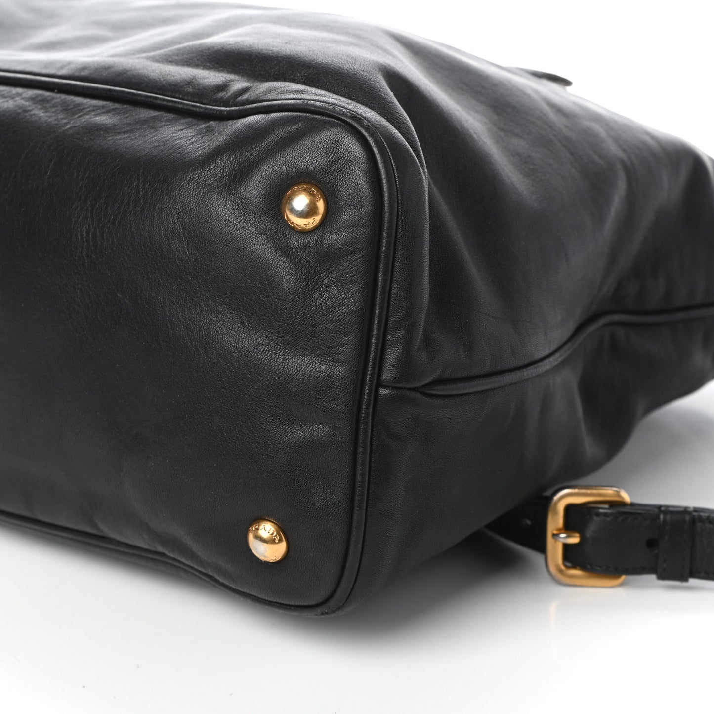 Soft Calfskin Shopping Tote Black