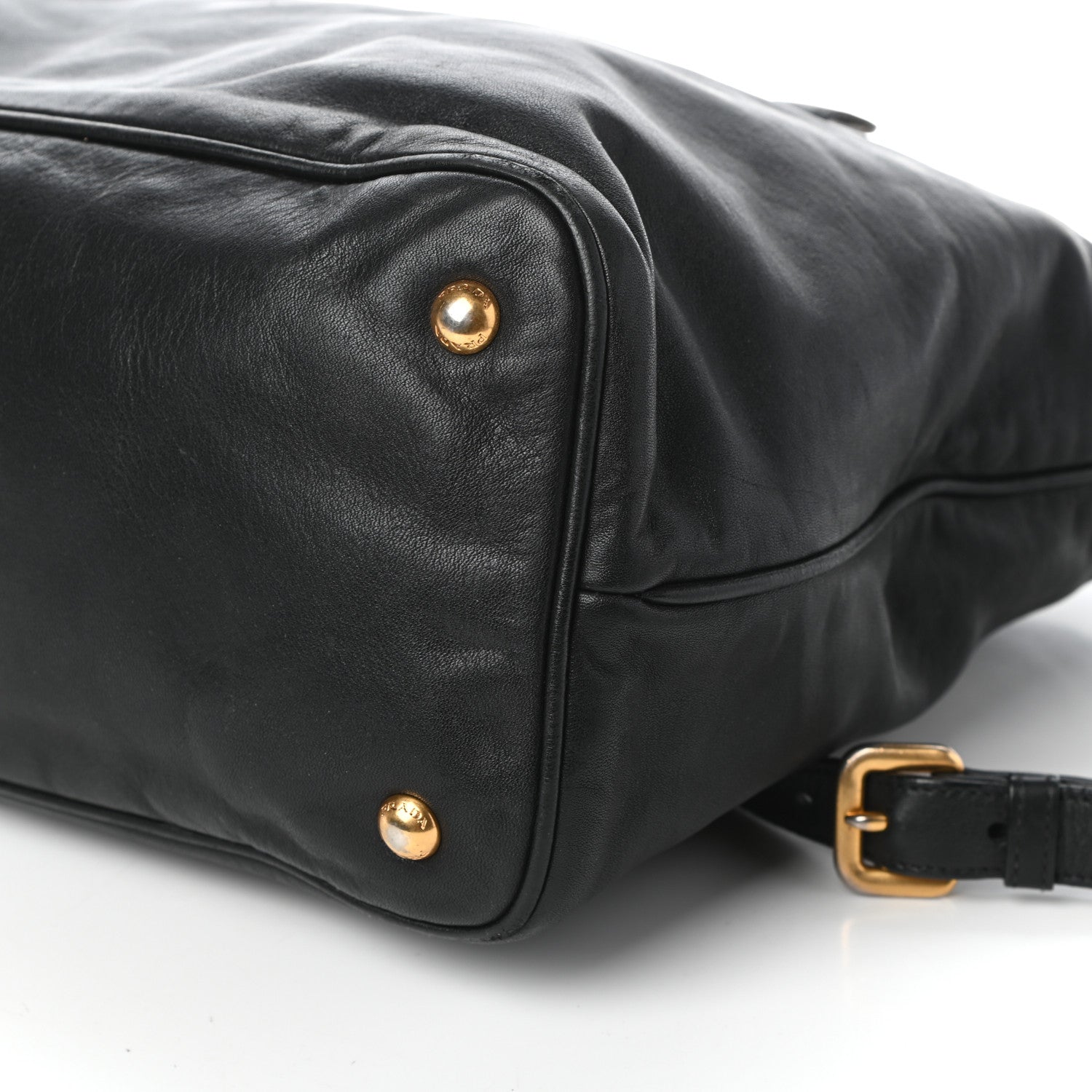 Prada Soft Calfskin Shopping Tote Black 10 of 10