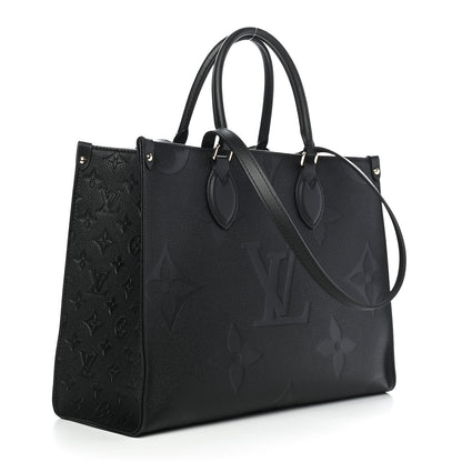 Louis Vuitton Empreinte Monogram Giant Onthego MM Black 3 of 10