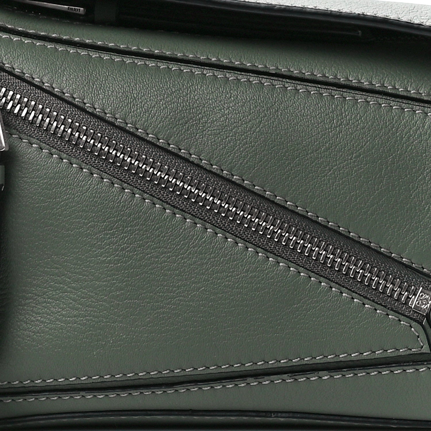 Loewe Calfskin Mini Puzzle Bumbag Dark Sage 8 of 11