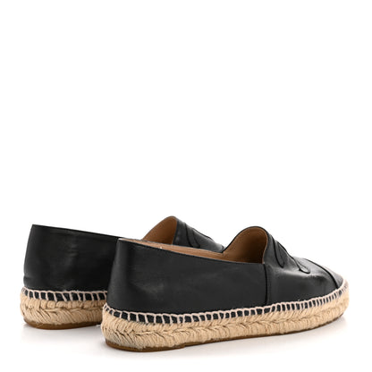 Chanel Lambskin CC Espadrilles 39 Black 5 of 10
