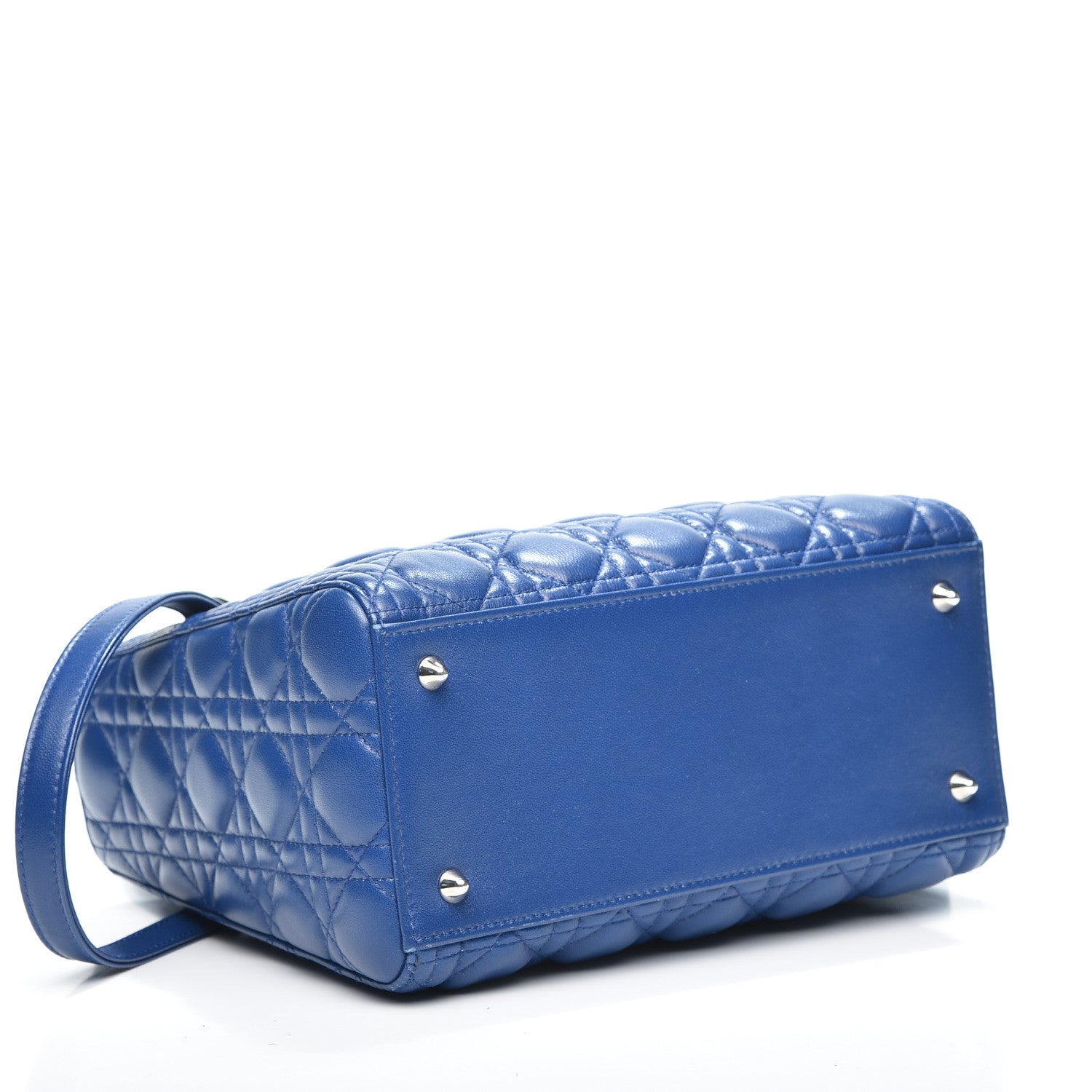 Christian Dior Lambskin Cannage Medium Lady Dior Blue Pastel 3 of 8