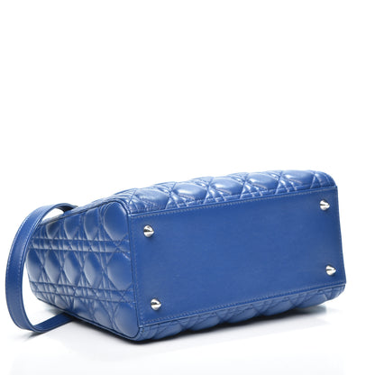 Christian Dior Lambskin Cannage Medium Lady Dior Blue Pastel 3 of 8