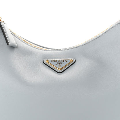 Prada Soft Calfskin Medium Aimee Shoulder Bag Opaline 8 of 10