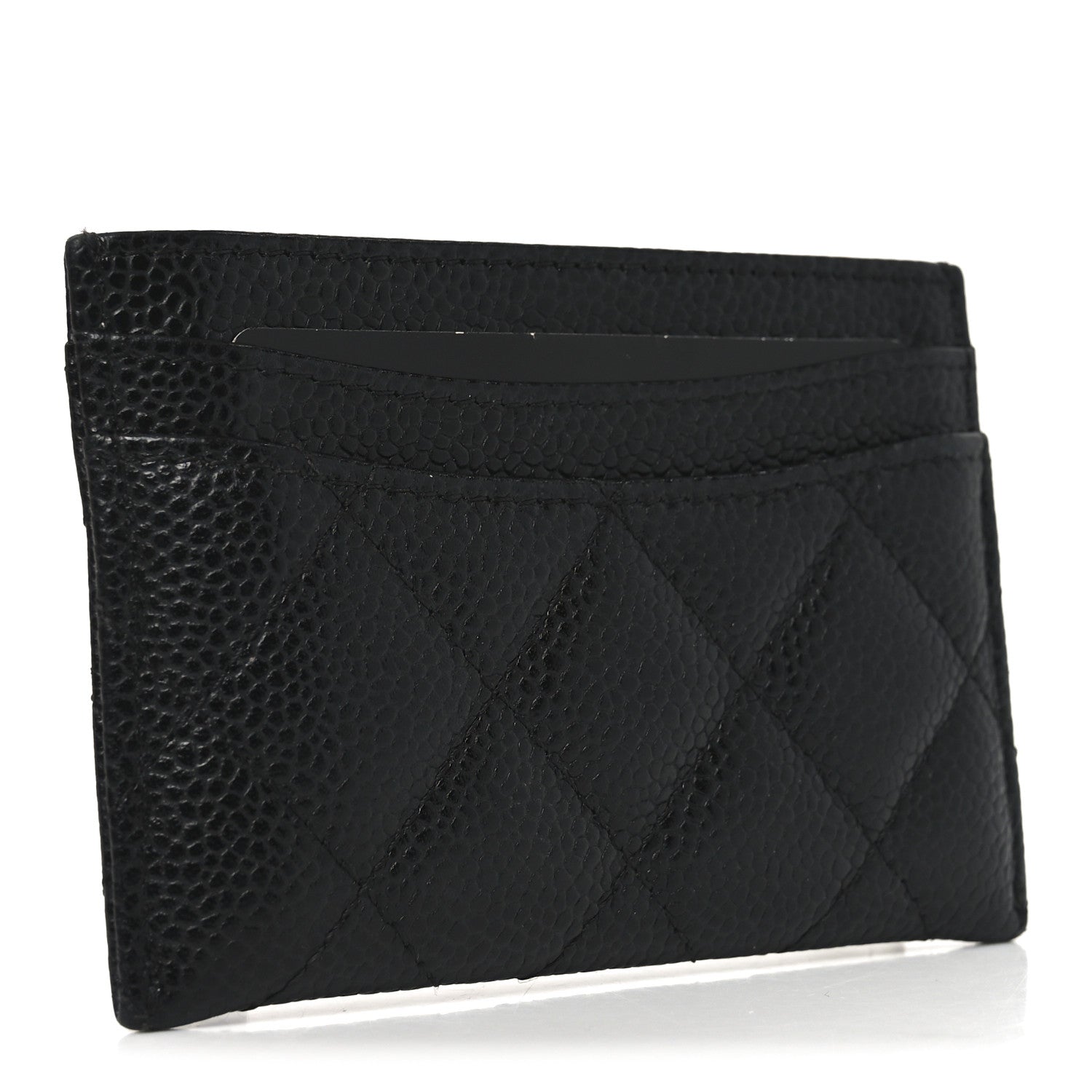 Chanel Caviar Quilted Card Holder Black 3 of 8