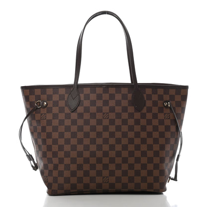 Louis Vuitton Damier Ebene Neo Neverfull MM Rose Ballerine 3 of 12