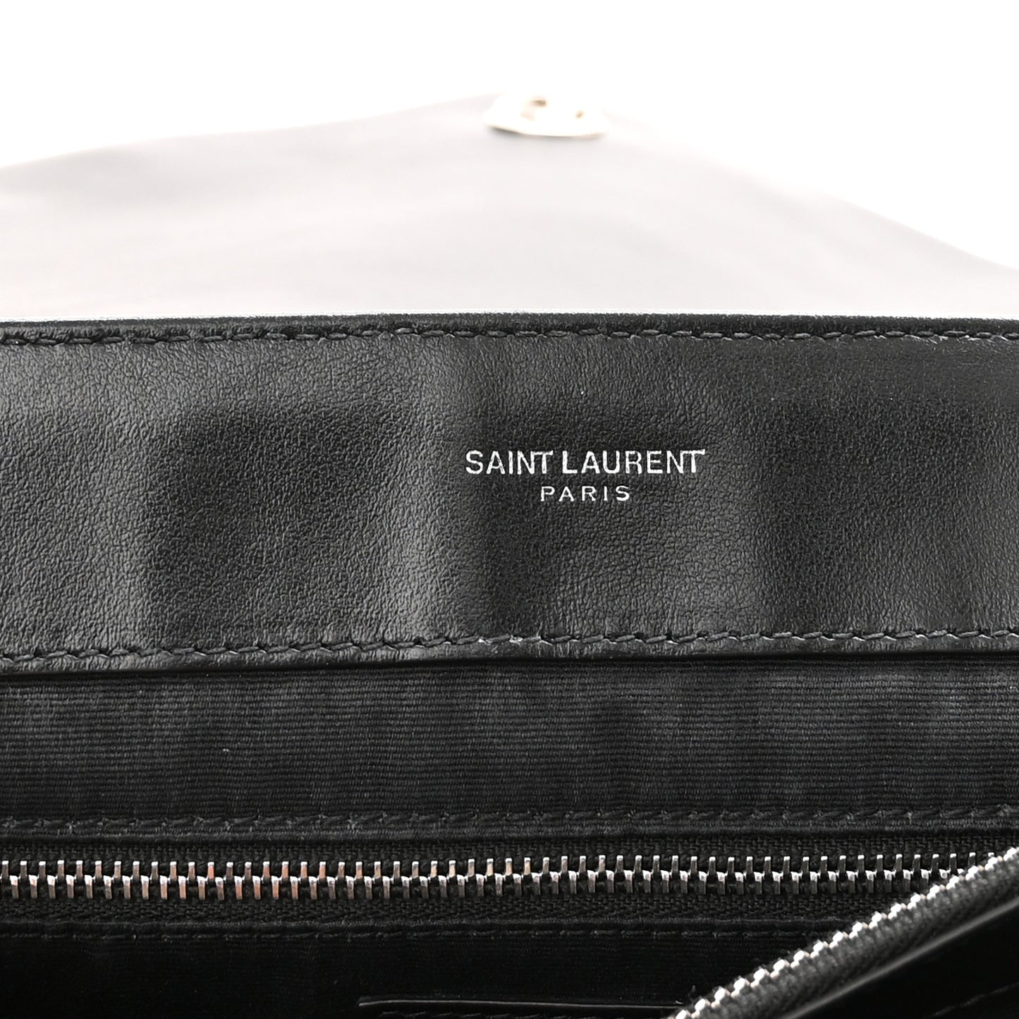 Calfskin Y Quilted Monogram Large Loulou Chain Satchel Black