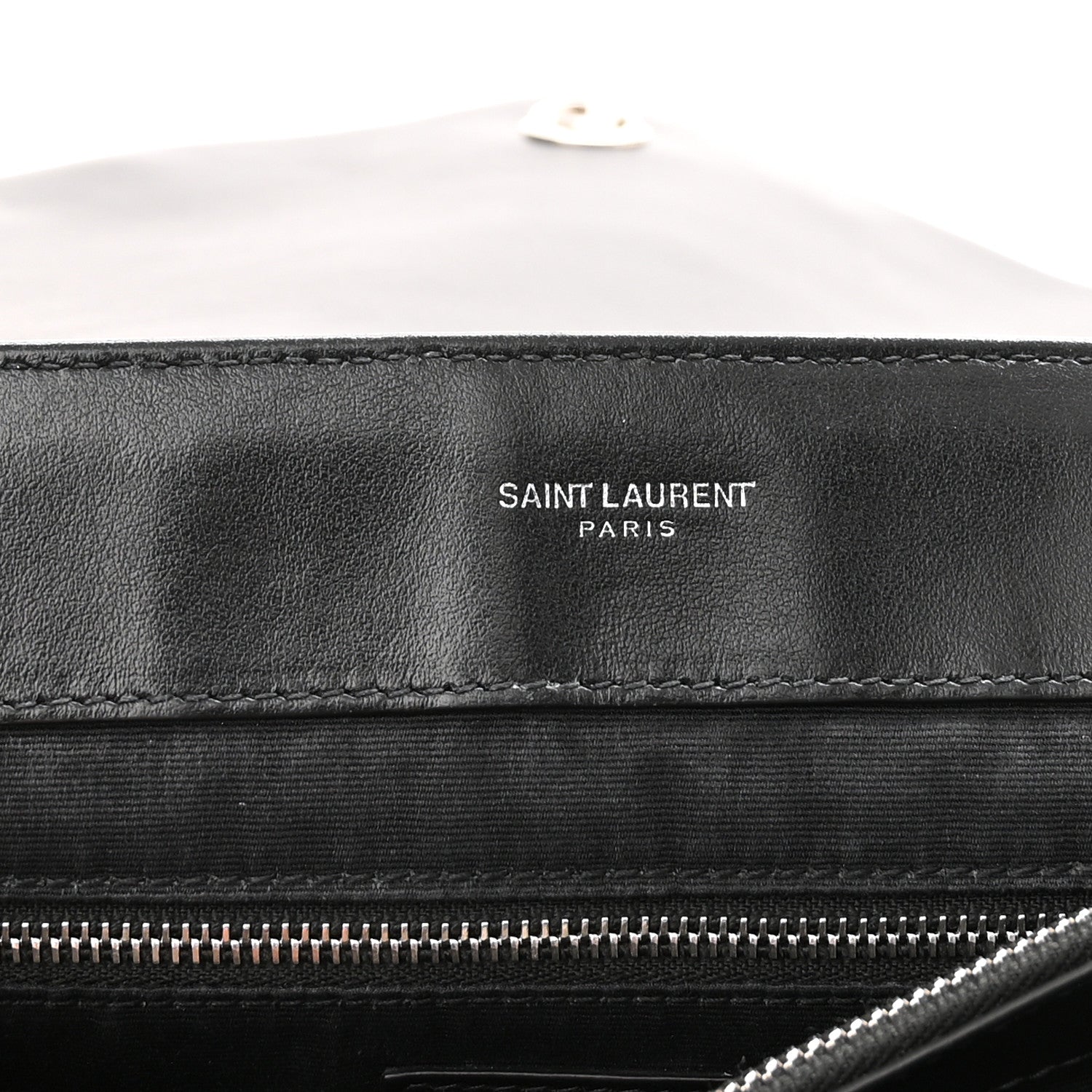 Saint Laurent Calfskin Y Quilted Monogram Large Loulou Chain Satchel Black 6 of 12