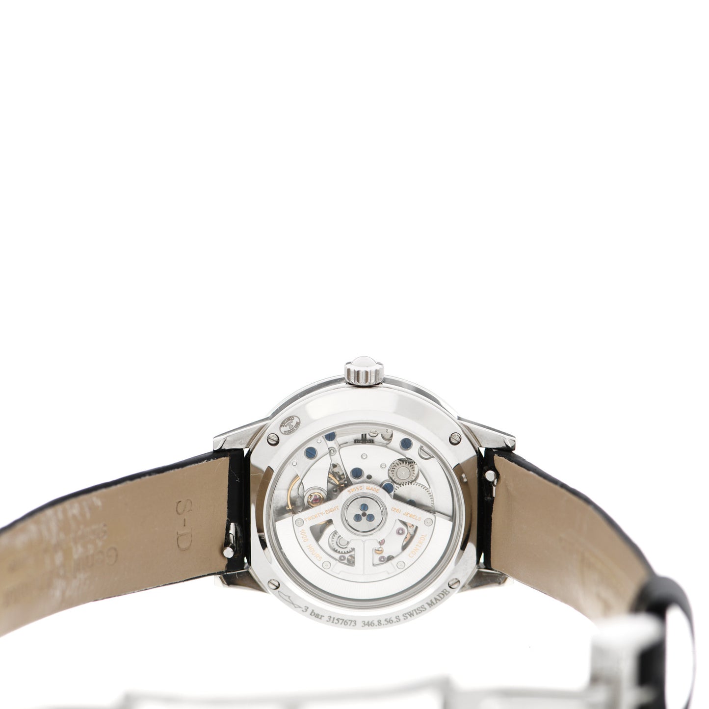 JAEGER LECOULTRE Stainless Steel Alligator Diamond Bezel 29mm Rendez-Vous Classic Day & Night Automatic Watch Q3468421