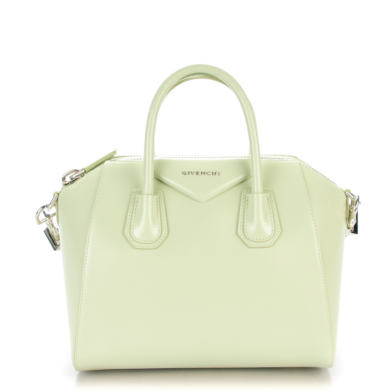 Givenchy Shiny Lord Calfskin Small Antigona Aqua Green 1 of 7