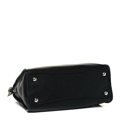 Prada Vitello Daino Shopping Satchel Black 4 of 9