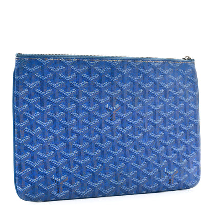 Goyard Goyardine Senat Pochette MM Sky Blue 3 of 9