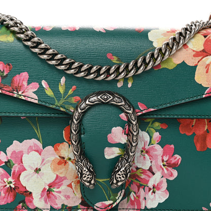 Gucci Calfskin Blooms Print Small Dionysus Shoulder Bag Bright Emerald Multicolor 8 of 10