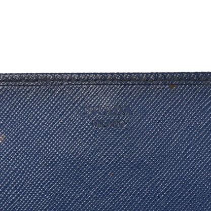 Prada Saffiano Metal Oro Chain Wallet Bleuette 6 of 12