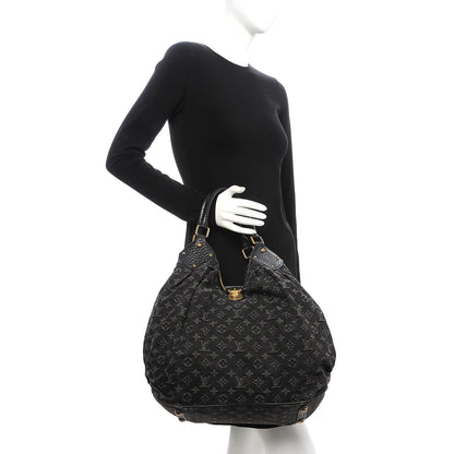 Louis Vuitton Denim Mahina XL Black 2 of 15