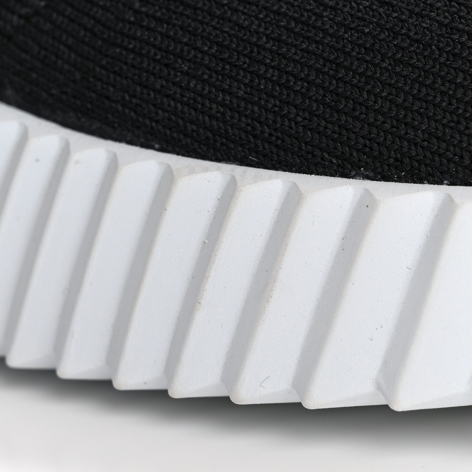 Hermes Technical Canvas Calfskin Fun Sneakers 36 Black White 10 of 11