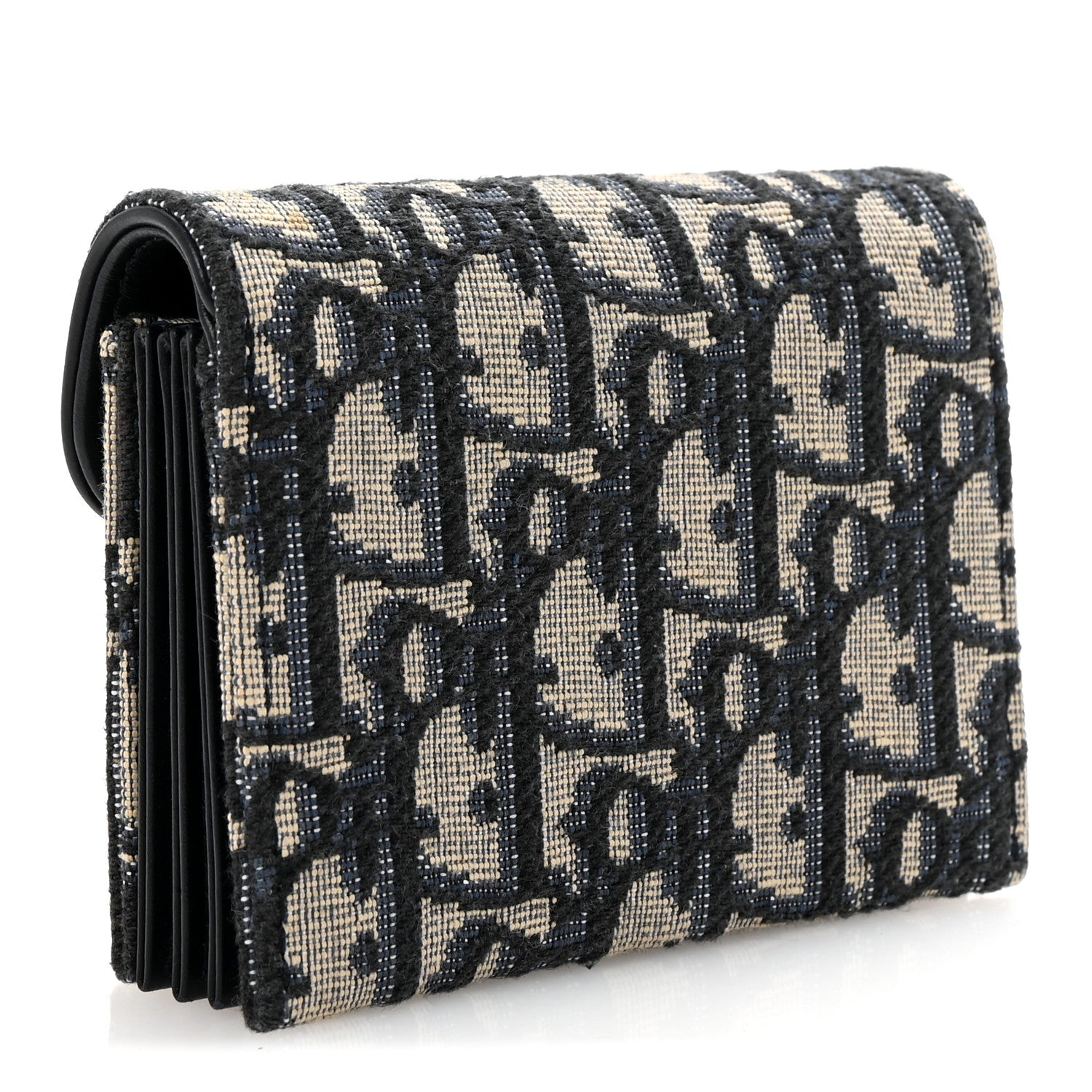 Christian Dior Oblique Saddle 5-Gusset Card Holder Blue 3 of 8