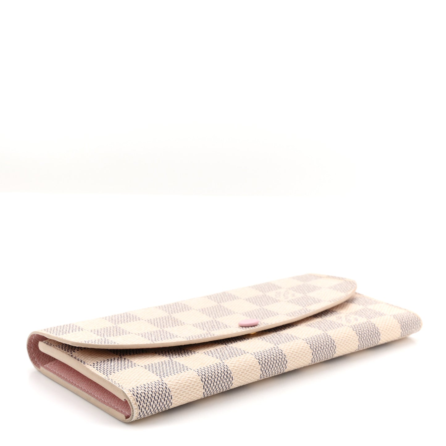 Damier Azur Emilie Wallet Rose Ballerine