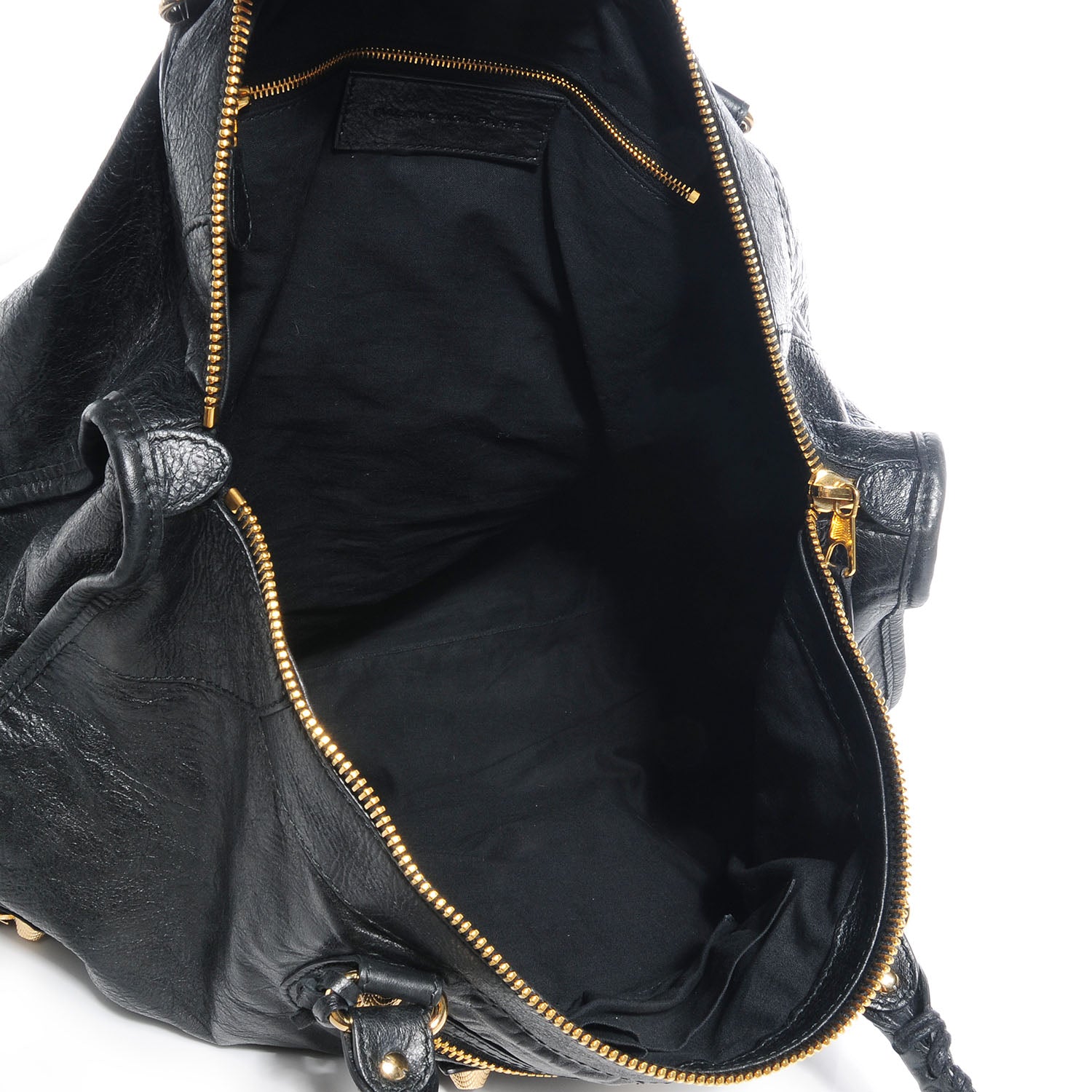 Balenciaga Agneau Giant 12 Gold Hardware Weekender Black 5 of 10