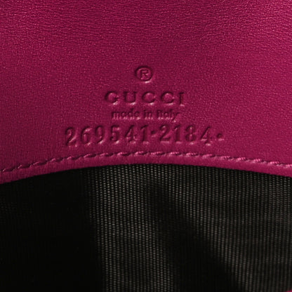 Gucci Soft Microguccissima Dice Chain Wallet Bright Bouganville 7 of 9
