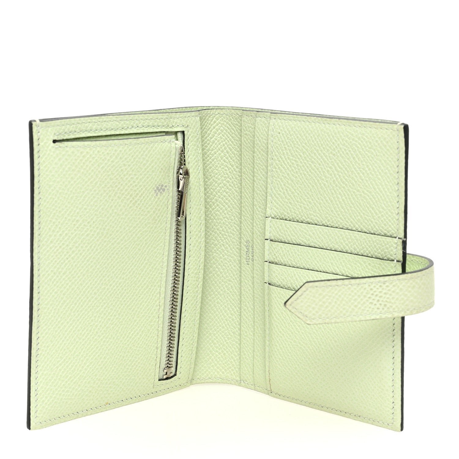 Hermes Epsom Bearn Compact Wallet Vert Fizz 5 of 9