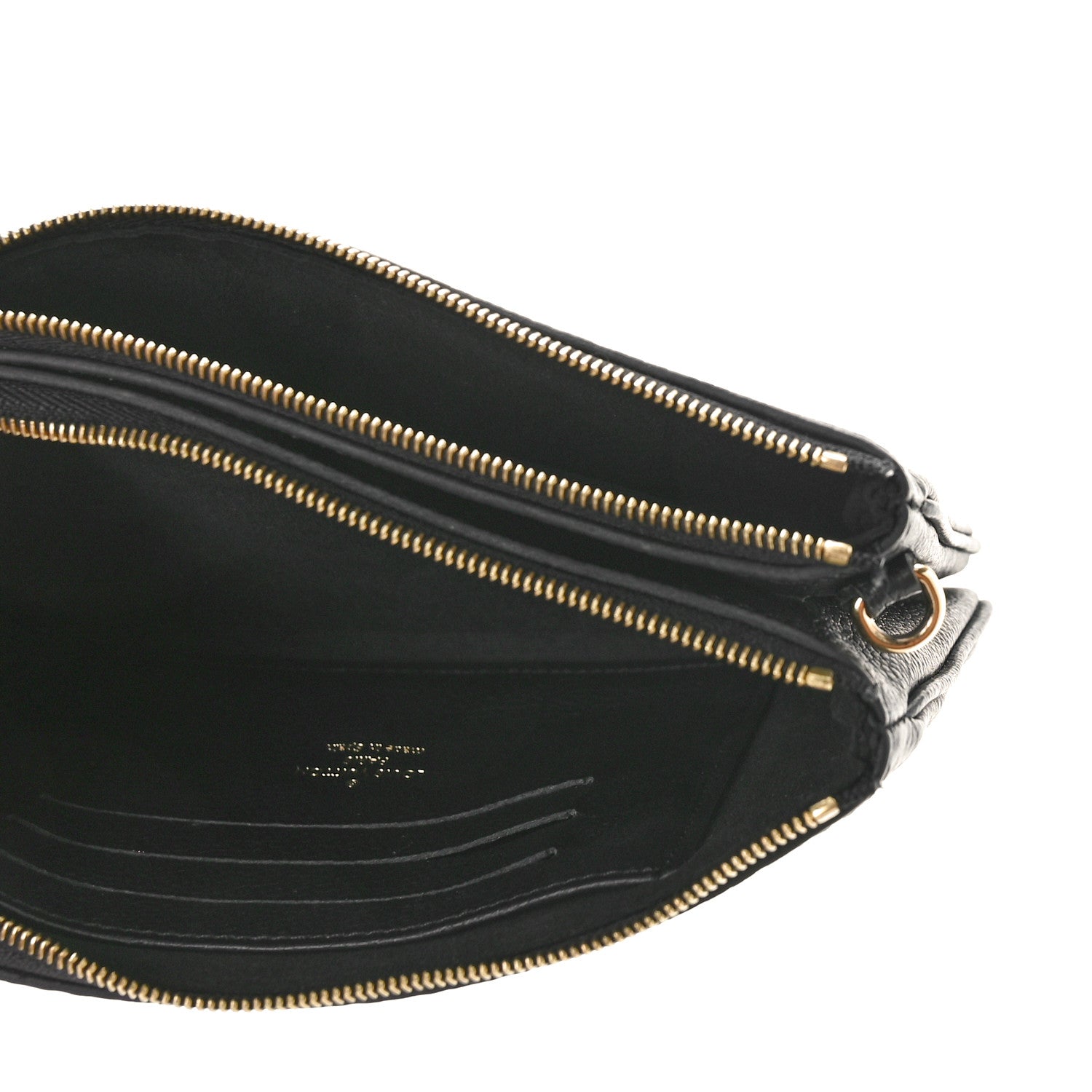 Louis Vuitton Empreinte Double Zip Pochette Black 7 of 12
