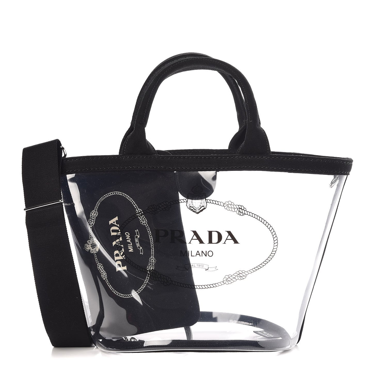 Plexiglass Canapa Small Shopper Tote Black