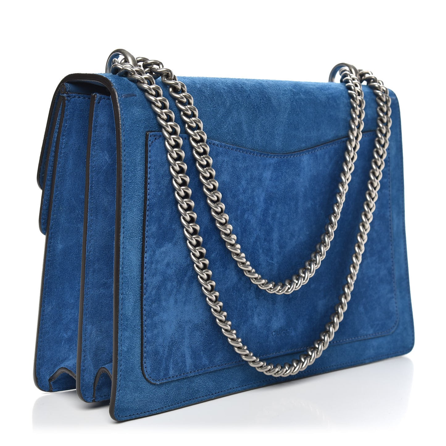 Suede Medium Dionysus Shoulder Bag Blue