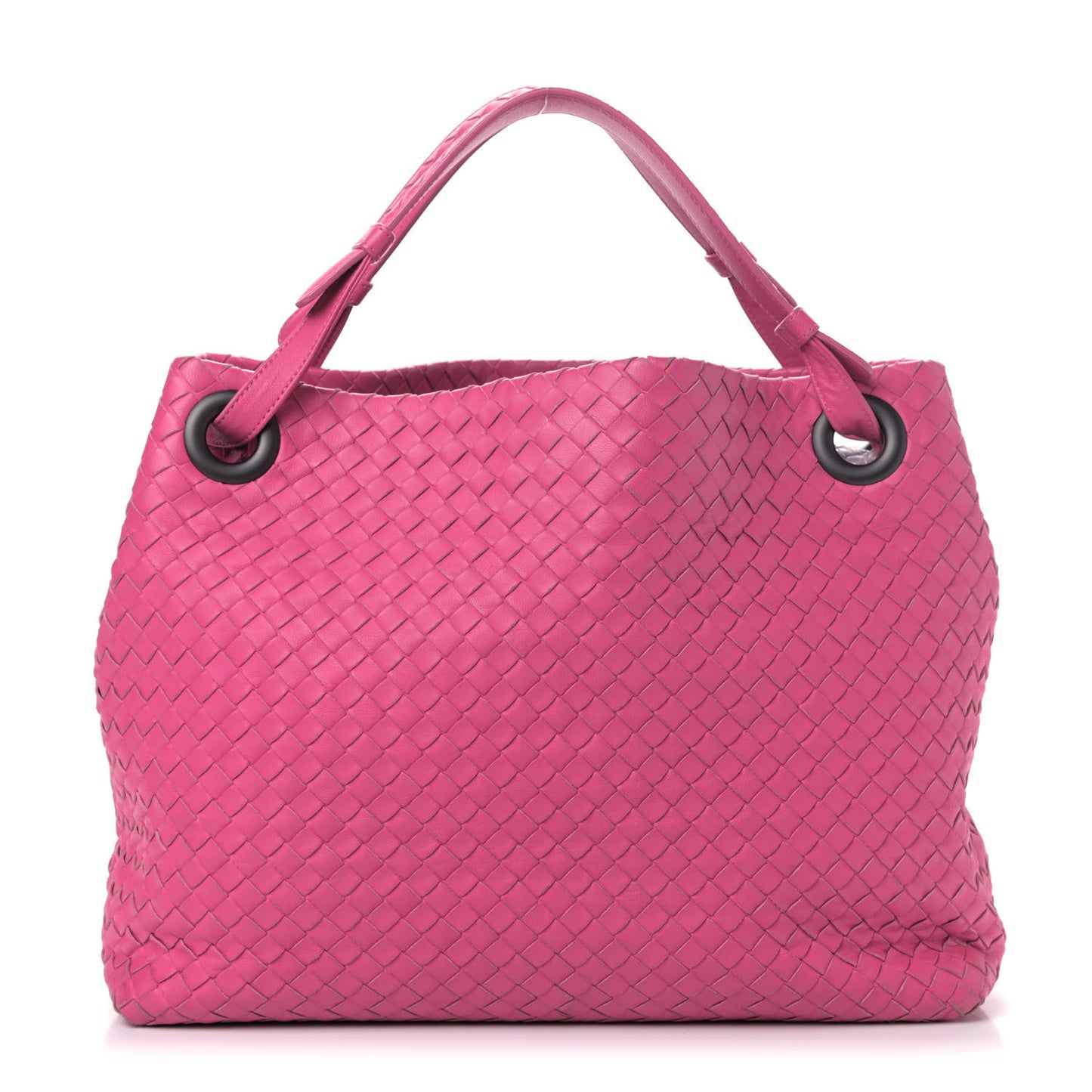 Nappa Intrecciato Medium Garda Bag Rosa Shock