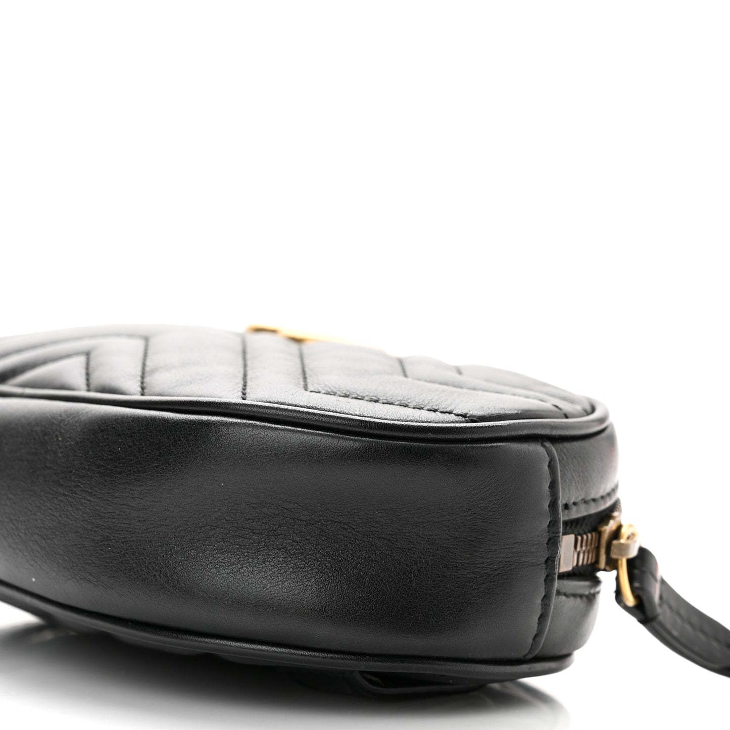 Calfskin Matelasse GG Marmont Belt Bag 85 34 Black