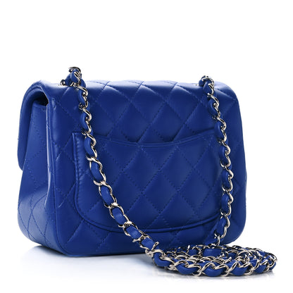 Chanel Lambskin Quilted Mini Square Flap Royal Blue 2 of 10