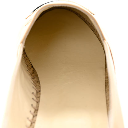 Chanel Lambskin CC Espadrilles 42 Beige Black 10 of 13